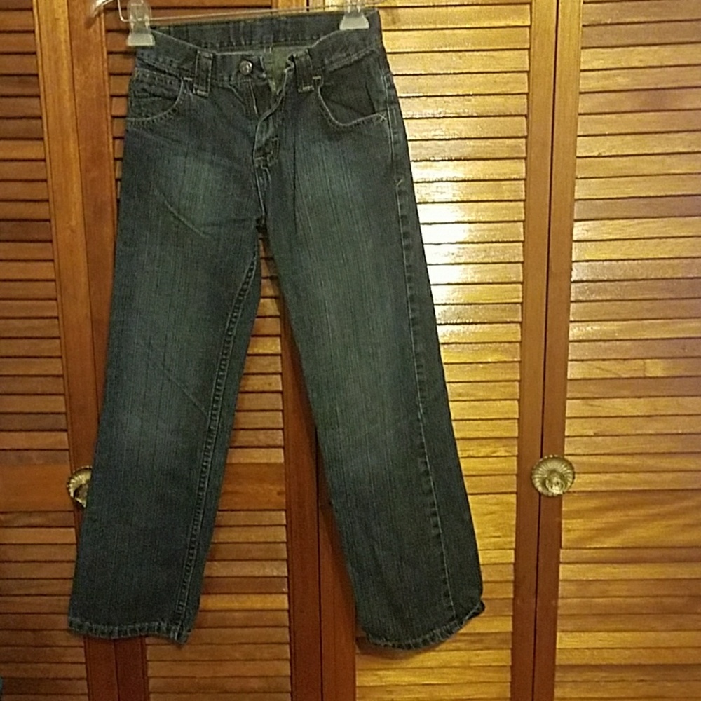 Blue denim jeans